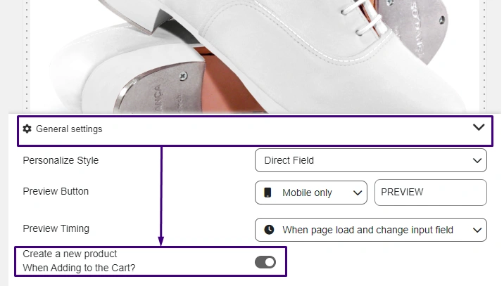 Creating a new product