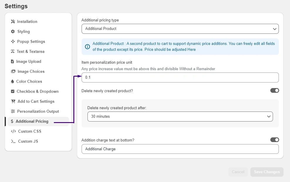 custom pricing options